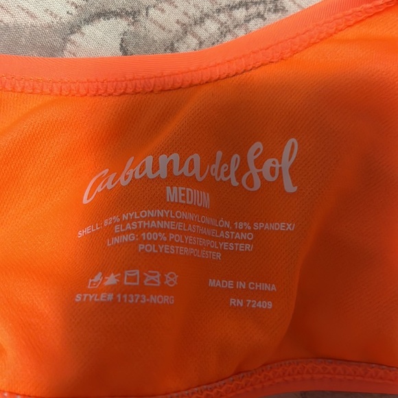 two piece with cup inserts and tie waist bottoms tank top brand new never worn - Picture 4 of 5